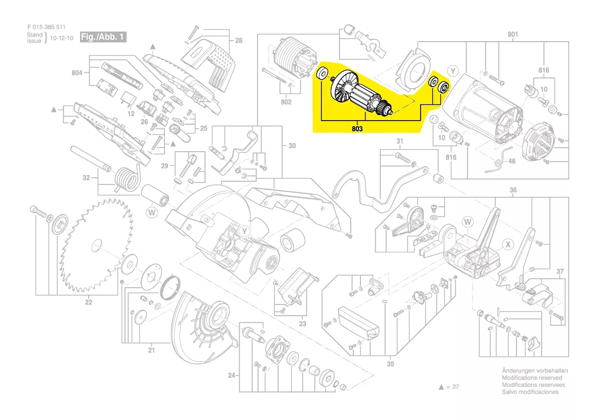 Induit Skil réf. 2 610 Z01 968